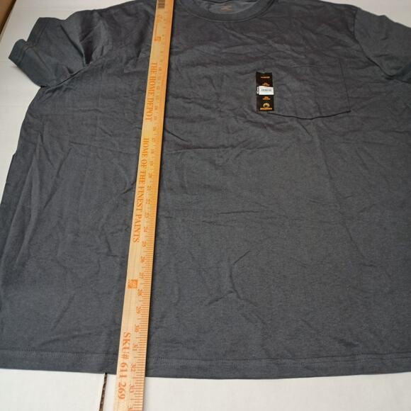 2 Brahma Short Sleeve Work T-Shirt 4XL 58-60 Gray Pocket Tee - Picture 6 of 8